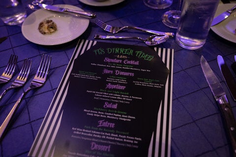 photo taken during the little dinner series beetlejuice event