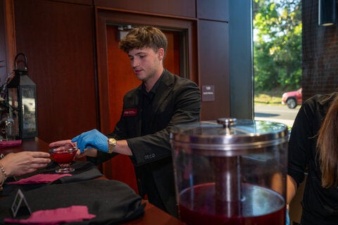 photo taken during the little dinner series beetlejuice event