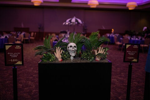 photo taken during the little dinner series beetlejuice event