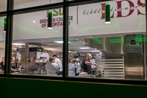 photo taken during the little dinner series beetlejuice event