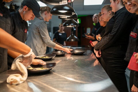 photo taken during the little dinner series beetlejuice event