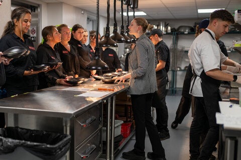 photo taken during the little dinner series beetlejuice event