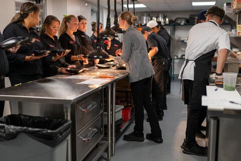 photo taken during the little dinner series beetlejuice event