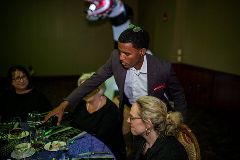 photo taken during the little dinner series beetlejuice event