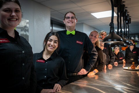 photo taken during the little dinner series beetlejuice event