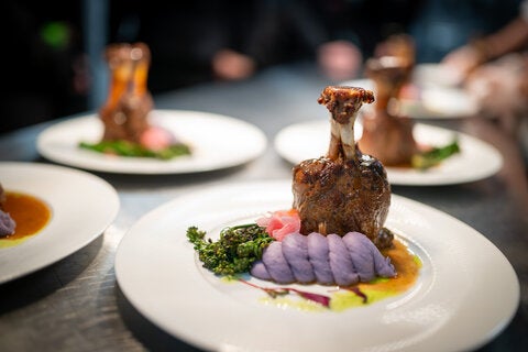 photo taken during the little dinner series beetlejuice event