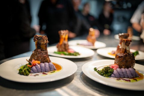 photo taken during the little dinner series beetlejuice event