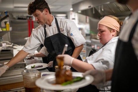 photo taken during the little dinner series beetlejuice event