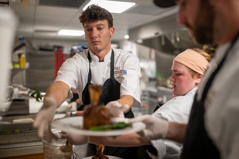 photo taken during the little dinner series beetlejuice event