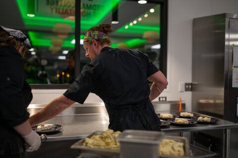 photo taken during the little dinner series beetlejuice event