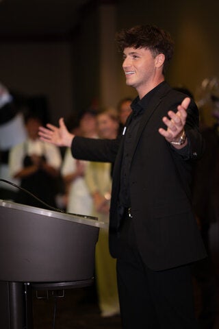 photo taken during the little dinner series beetlejuice event