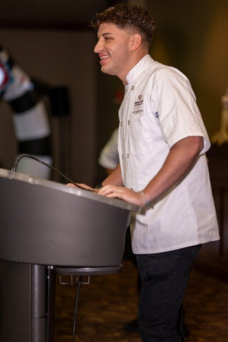 photo taken during the little dinner series beetlejuice event