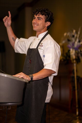 photo taken during the little dinner series beetlejuice event