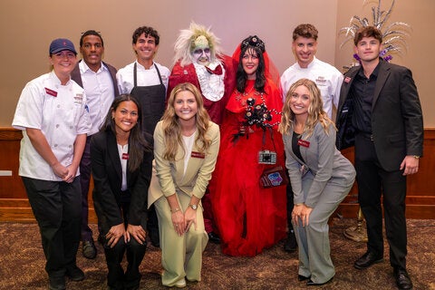 photo taken during the little dinner series beetlejuice event