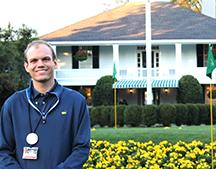 Dedman junior Jonathan Paulson at Augusta National Club