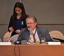 Don Farr speaking in Hong Kong